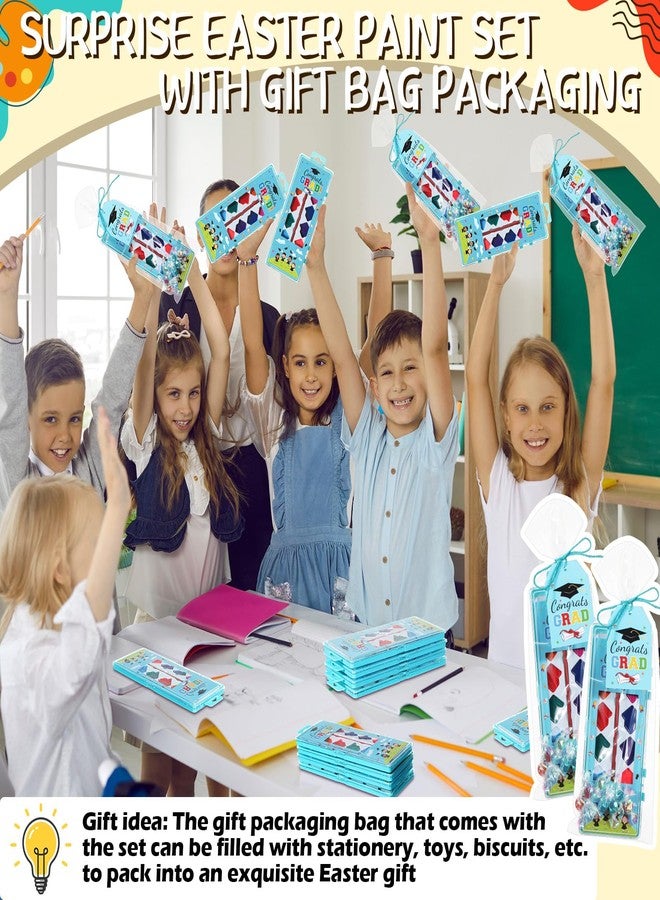 Sinload 24 Sets Back to School Student Gifts Watercolor Paint Set, 12 Vibrant Colors Washable Paint Kit with Brushes Goodie Bag Gift Tag String for First Day Party Favor Preschool Kindergarten Prizes - Image 5